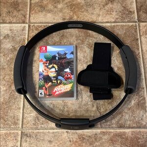 Nintendo Switch Ring Fit Adventure with Black Ring and Strap